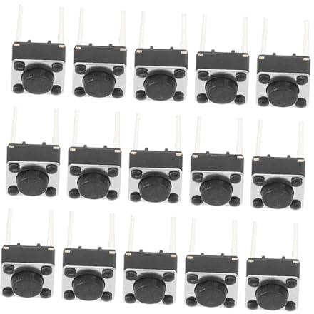 TOPPERFUN 100stücke Taktiler Druckknopf Für Leiterplatte Dip-schalter Kurzzeitig Taktil Ersatz Taktil Knopf Für Leiterplatte Mikro Knopf Druckknopf Für Schalter Taste