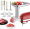 Accessoire pour hachoir alimentaire en métal pour mixeurs KitchenAid, accessoires de hachoir à viande y compris tubes de remplissage de saucisses et support, plaques de broyage, lames de meulage