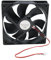 Ventilador DC de 12 V, 12 cm, 12025 Ventilador Hidráulico con Doble Rodamiento de Bolas, Sistema de Rodamiento de Bolas Dual, 2 Pines, Ventilador Fan Axial de Refrigeración