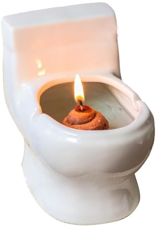 Bougie parfumée en forme de cuvette de toilette, bougies parfumées pour la maison, Bougie d’aromathérapie drôle faite à la main en forme de cuvette de toilette, Bougies de pot de décoration de bureau