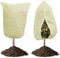 Plant Fleece Frost Protection, 2 Pcs 80gsm 80 x 120cm Plant Frost Protection Covers for Winter, Garden Fleece Bags Jackets for Plants with Zipper and Drawstring