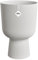Elho Vibes Fold Coupe 30 - Pot De Fleurs pour Intérieur - Plastique 100% recyclé - Ø 29.5 x H 44.7 cm - Blanc/Blanc Soie