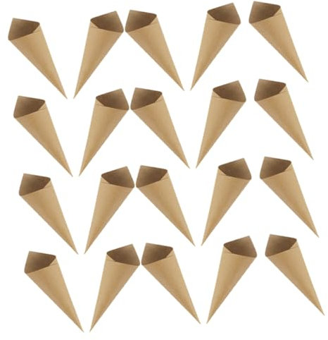 Cabilock Blütenkegel für Konfetti 120 Aus Kraftpapier Hochzeitsdekoration Partyzubehör