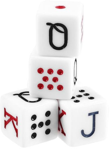 QUMIIRITY 5stücke Poker Würfel Für Ktv Pub Und Partys Lustige Seitige Spielwürfel Requisiten Für Unterhaltsame Würfelspiele Und Pokerabende
