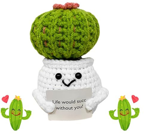 LUHOCIY Navidad divertido positiva patata pocket hug, soporte emocional regalos positivos para amigos, aliento fiesta, regalo de despedida colegas, regalo (cactus)