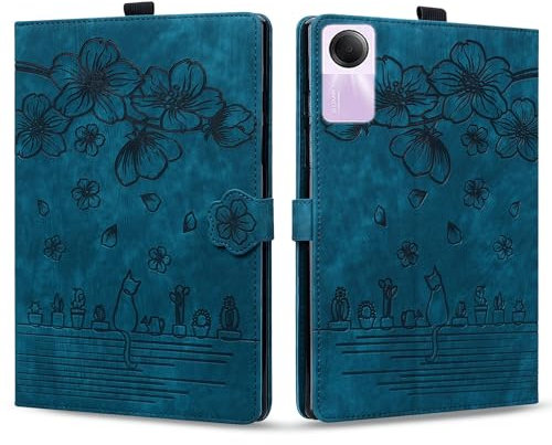 Custodie per Tablet PC Compatibile con Xiaomi Redmi Pad SE 11 pollici antiurto in pelle PU goffrata supporto pieghevole custodia protettiva custodia a libro slot Compatible with schede custodia Compat
