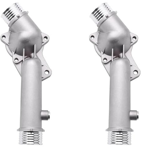 Termostato de refrigerante del motor 2 carcasas de termostato de aluminio for automóvil (compatibles con BMW E39 528I, años 1997 y 1998, 11531740478)