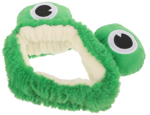 Healvian Haarband mit Cartoon Motiv Frosch Leichtes und Bequemes Stoffstirnband für Damen und Mädchen für Party und Spa Anwendungen Grün und Schmal Gestaltet