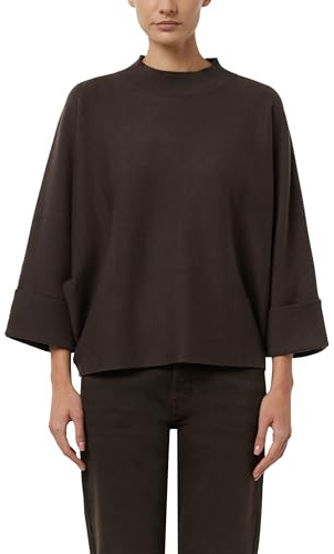 Comma Strickponcho mit Stehkragen