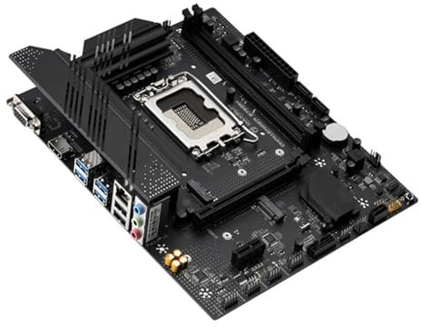 HYUIND Carte mère Fit for MAXSUN B760M Socket LGA1700 for processeurs de 14e, 13e et 12e génération DDR4 SATA3 M.2 M-ATX Compatible 12400, 12700, 13600K/F