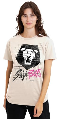 Kpop Demon Hunters Women's K-pop Demon Hunters - Saja Boys Graffiti Wall Ladies T Shirt T-Shirt
