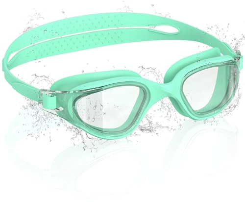 Ambienden Gafas Natación Niño, HD 180°, Antivaho UV, Silicona