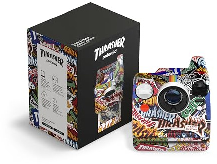 Polaroid Now 3rd Generation I-Type Instant Film Camera - Thrasher Edition - Solo fotocamera senza pellicola (9187)