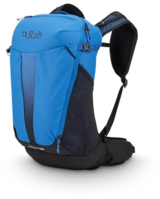 Rab Herren Airox Rucksack - Leichter atmungsaktiver Rucksack zum Wandern, Trekking & Rucksackreisen, Maya Blue/Black, 24-Liter (Back Length - Medium)
