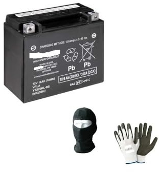 BATTERIA YUAS YTX20HL-BS 12VOLT 18AH AMPERE GiA' PRONTA E CARICA ALL'USO COMPATIBILE CON BUELL M2 Cyclone 1200 da anno 1997 al 2002 BATTERIE PER MOTO SCOOTER SPECIFICA 175X87X155MM