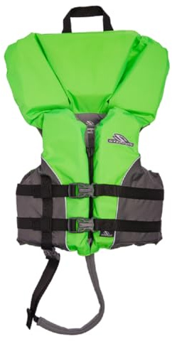 Stearns Child Life Jacket with Heads-Up Flotation, USCG Approved Type II Life Vest for Pool, Beach, Lake, & Boating