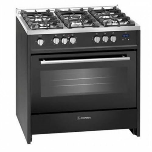 Cocina - Meireles G910BL 5 fuegos, Encimera y horno de Gas butano, Quemador Wok