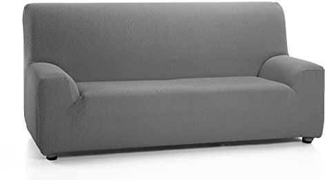 Martina Home Túnez, elastischer Sofabezug für Sofa, Stoff, Grau, 2-Sitzer (120 bis 170 cm)