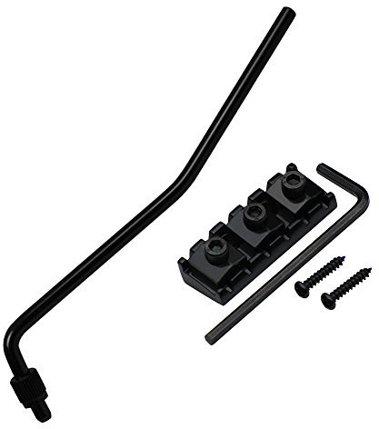 6mm/0.24 Guitar Arm Whammy Bar & 43mm/1.69 String Locking Nut Wrench Screw Great Replacement for Floyd Rose Tremolo Bridge Double Locking System, Black