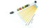 C.K MightyRods Pro 3.3m Kabelstangen Werkzeugkoffer Set, 100% Splitterfrei Glasfaser Harz Elektrische Kabelziehhilfe, Elektroinstallation, Kabeleinziehhilfe Elektriker Werkzeug, Werkzeugkiste CK T5419