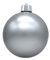 DARO DEKO Weihnachts-Kugel XXL Ø 20cm - 1 Stück Silber matt
