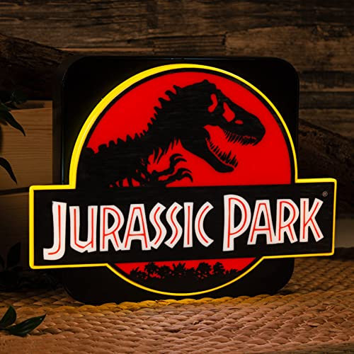 Numskull Lampada 3D Jurassic Park da Parete – Luce Ambientale per Camera, Studio, Casa, Ufficio – Merchandising Ufficiale Jurassic Park