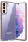 UNBREAKcable Case for Samsung S21 6.2 Inch - [Anti-Yellow & Anti-Scratch] Ultra Clear Shockproof Hard PC Back & Soft TPU Bumper Protective Cover for Samsung S21 - Transparent
