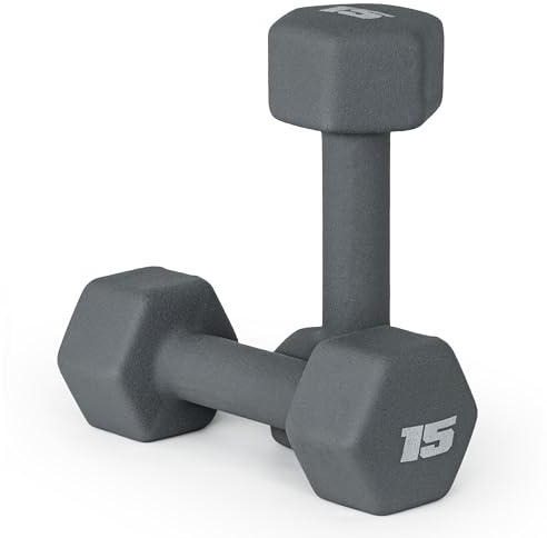 CAP Barbell Neopren Hantel Gewichte 6,8 kg Paar Ash