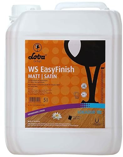 LOBADUR® WS EasyFinish, Kork und Parkettlack auf wasserbasis, für starke Beanspruchung (5 Liter, Matt)