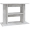 vidaXL Engineered Wood Aquarium Stand - Concrete Grey, 3-Tier Display Stand for Fish Tank, Modish Home Decor with Storage Space