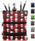 Golf Pouch Bag Ball Holder Valuable for Men Women,Golf Storage Zipper Handbag Pocket with Gear Clip Hook to Attach Bag Lightweight Portable Accessories Color Green Grey Blue (Red)