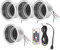 Getränkehalter, 4 Stück DC 12 V RGB-LED-Getränkehalter, Auto-Getränkehalter, LED-Getränkebecherhalter, rutschfeste Getränkeflaschen-Becherhalter Mit Fernbedienung Für Marine-Wohnmobil-LKW, Geträn
