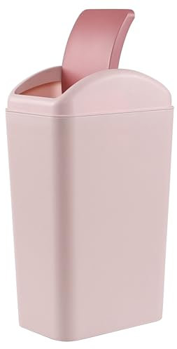 Ewingger 12 Liter Swing Top Trash Bin, Slim Plastic Garbage Bin with Swing Lid, 1-Pack