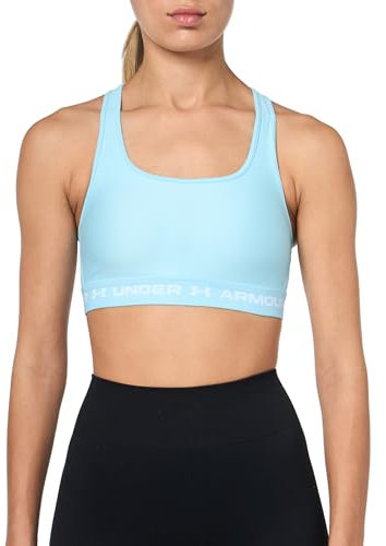 Under Armour Crossback Mid Bra-Blu Damen Sport-BH blau L