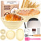 BYKITCHEN Sourdough Proving Basket, Silicone Foldable 10 inch Oval & 9 inch Round Banneton Bread Proofing Basket, Banneton Basket for Sourdough Bread Making with Sourdough kit