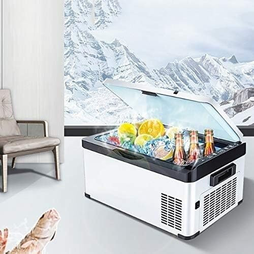 MOOWI Small refrigerator 20/26/30L AC/DC12V24VCar Refrigerator Car Freezer Portable Mini Fridge Camping Car Refrigerator (Size : 20L)
