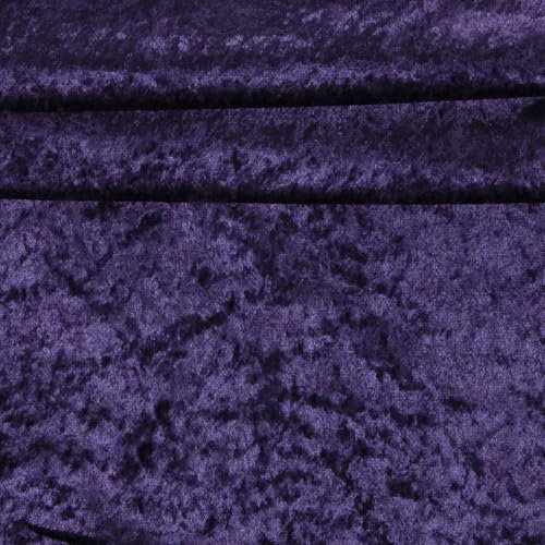 Pannesamt Samt-Stoff ab 0,5m Velvet Dekostoff Kostümstoff Panné Samt glänzend Farbwahl, Farbe:19-3542 lila