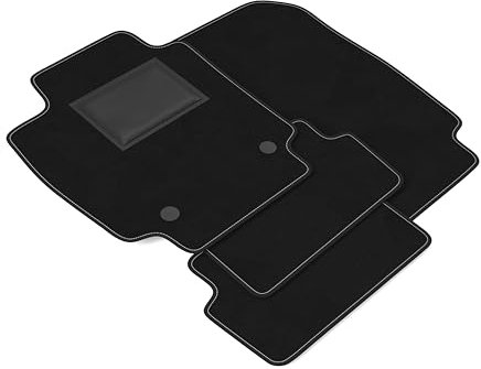 DHCarMats Auto-Fußmatten für Renault Clio 4 von 2012 bis 2019 | Auto-Fußmatten aus rutschfestem Teppichmaterial, Innenraum – komplettes Set vorne und hinten