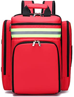 Erste-Hilfe-Set – Großer Notfall-Responder-Trauma-Rucksack für Reisen, Camping, Radfahren und Überleben im Freien, rot