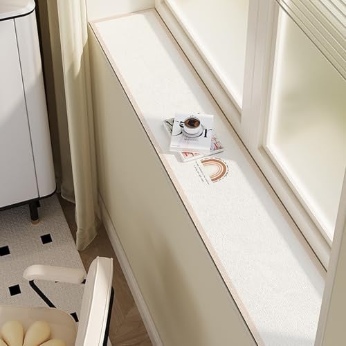 Fenster Matte mit Muster, Fensterbank Innen Schutzmatte, 4mm rutschfeste Fensterbank Abdeckung für Küche Balkon, Dekorative Saugfähiger Fensterbankbezug(H,10x150cm)