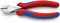 KNIPEX X-Cut Kompakt-Seitenschneider hochübersetzt mit Mehrkomponenten-Hüllen verchromt 160 mm, 73 05 160