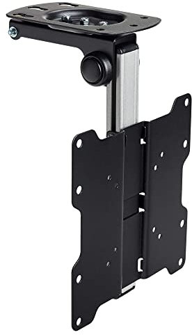 KUMA TV Supporto Parete - Inclinabile Girevole Staffa Porta Television per Schermo Piatto Curvo - Braccio Universale Orientabile Monitor LED LCD 17 19 22 24 26 29 32 37 - Armadio o Soffitto