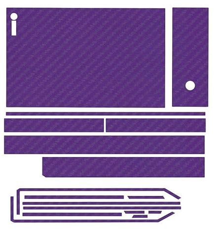 Mygoodprice Aufkleber für Xbox One, 3D-Carbon-Optik, Violett