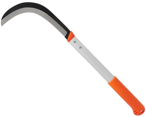 Zenport K315 of Sickle, Brush Clearing Sickle, 9-Inch by 14.5-Inch, Carbon Steel Blade/Aluminum Handle