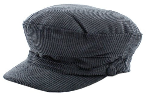 The Hat Company Lennon Cord Mariner/Breton Cap (7 1/4, Navy)