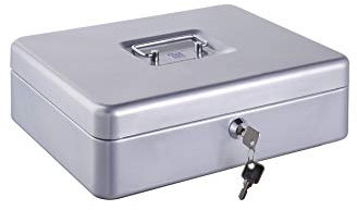 ALCO-Albert 843-36 Geldkassette, 310 x 225 x 75 mm, silber