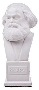 danila-souvenirs Deutscher Philosoph Sozialist Karl Marx marmor Büste Statue Skulptur 12 cm