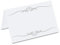 PRICARO Tischkarten Ornament, silber, 50 Stück