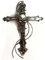 EROSPA® Tattoo-Bogen/Sticker temporär - Exorzisten-Kreuz - 21 x 15 cm