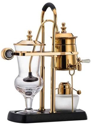 ANQIA Belgische Belgien Royal Family Balance Siphon Siphon Kaffeemaschine mit T-Griff, goldfarben, 1 Set